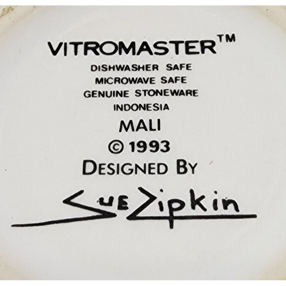 Vintage 1993 Mali Stoneware Sakura Vitromaster Sue Zipkin Original Creamer - Picture 4 of 4